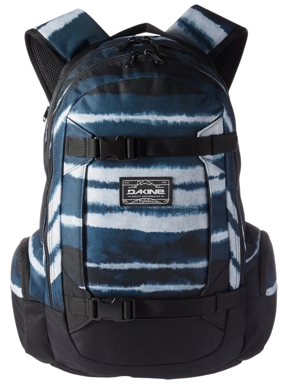 DAKINE | Blue Tie-Dye ‘Resin Stripe’ Mission 25L Backpack Snowboarding Winter